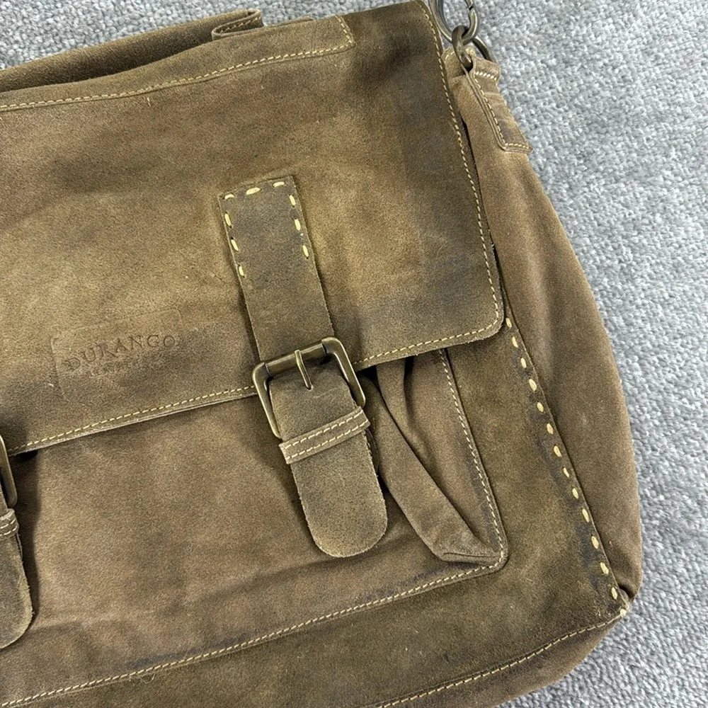 Durango Leather Co Brown Tan Messenger Bag Crossbody Laptop Work